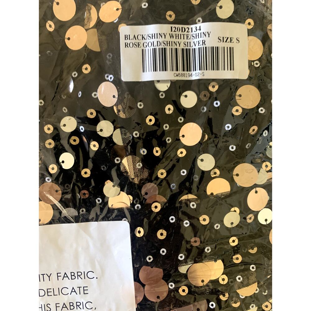 Lulus Shine On You Black Sequin Mini Skater Dress S NWT - Picture 7 of 12